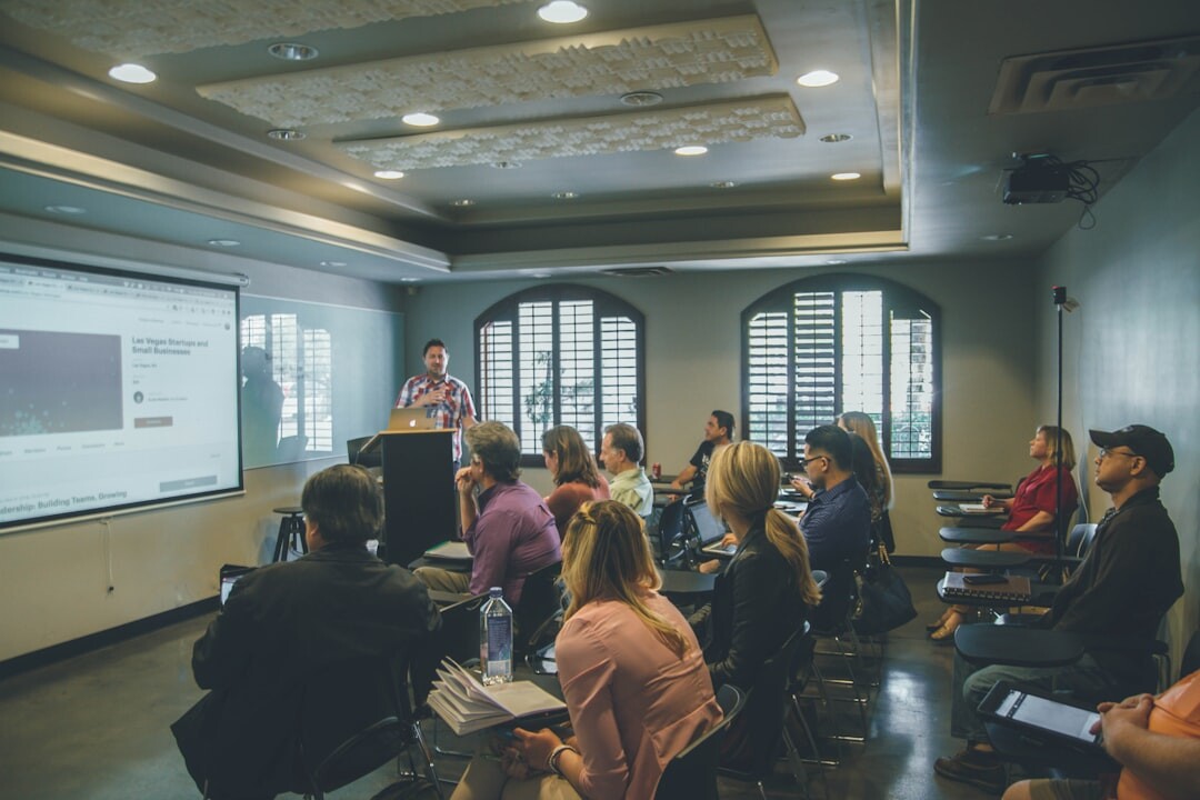 Group of professionals in a training workshop session